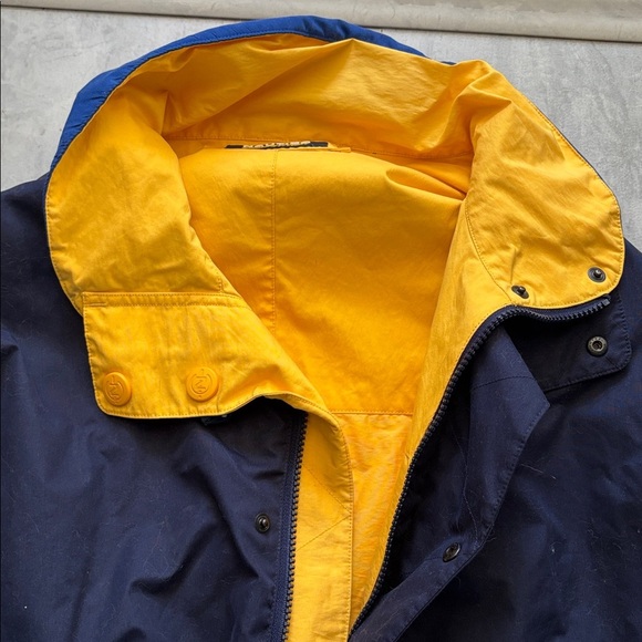 Nautica  competition, jacket, reversible blue  yellow  midweight rain jacket EUC - Picture 2 of 11